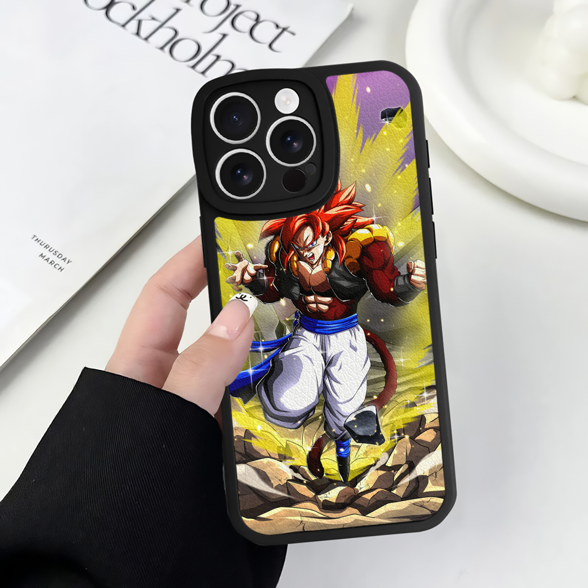 （画像用） ドラゴンボール DRAGON BALL 【iPhone 16シリーズ対応】シリコンスマホケース（レザー調） 材質：シリコン